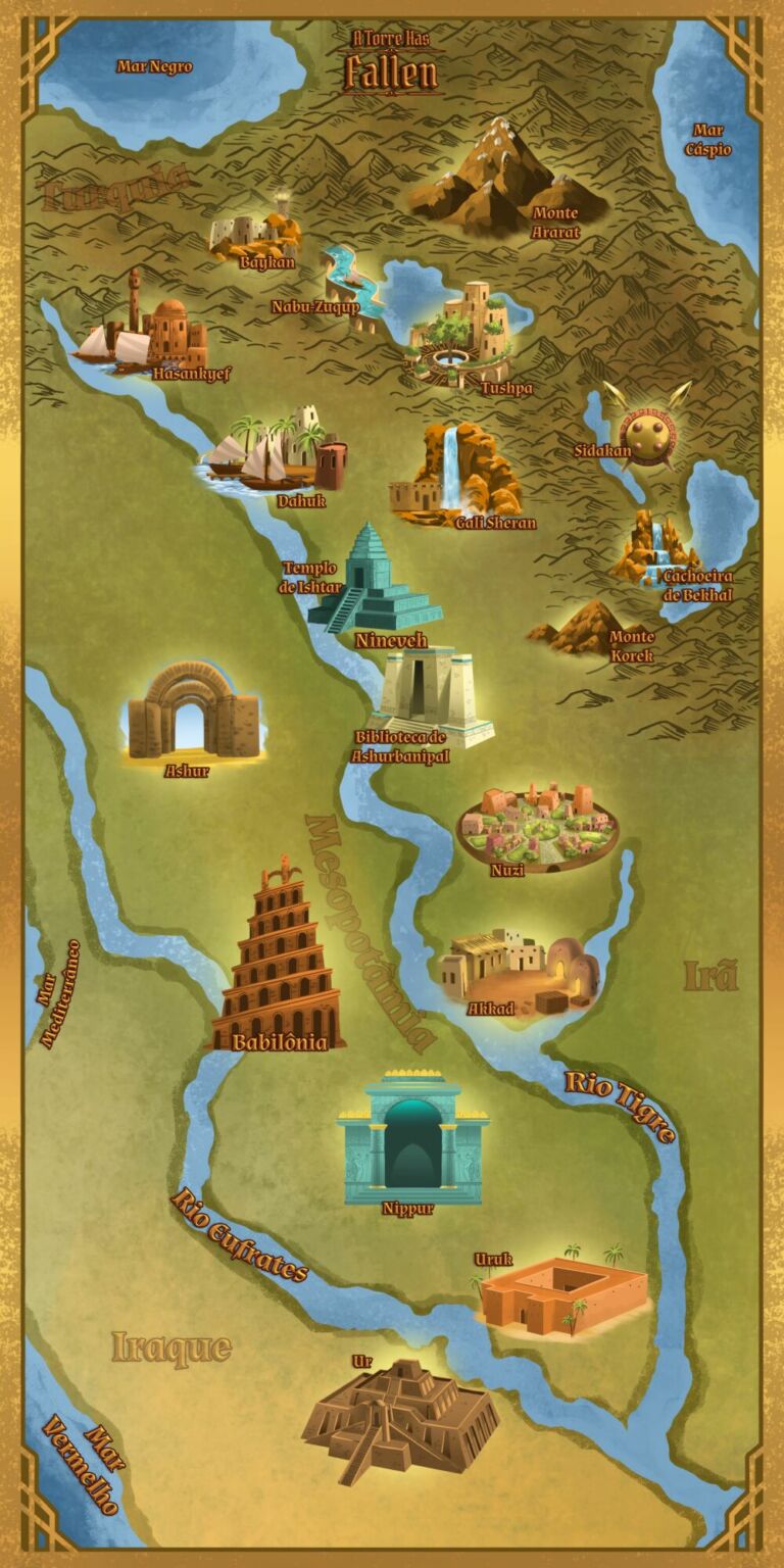 Mapa da Antiga Mesopotâmia